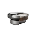 Moderne Salontafel met Gecombineerde Materialen: Beton, Hout en Metaal